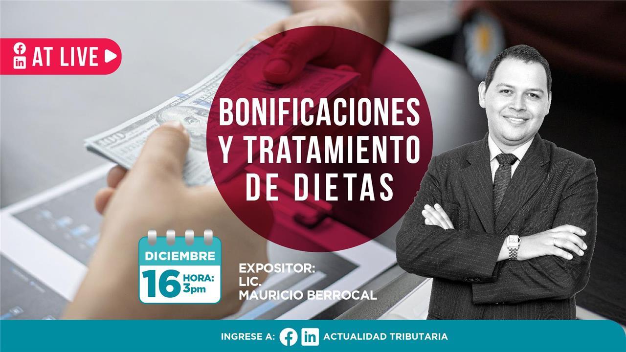 AT Live: Bonificaciones y tratamiento de dietas