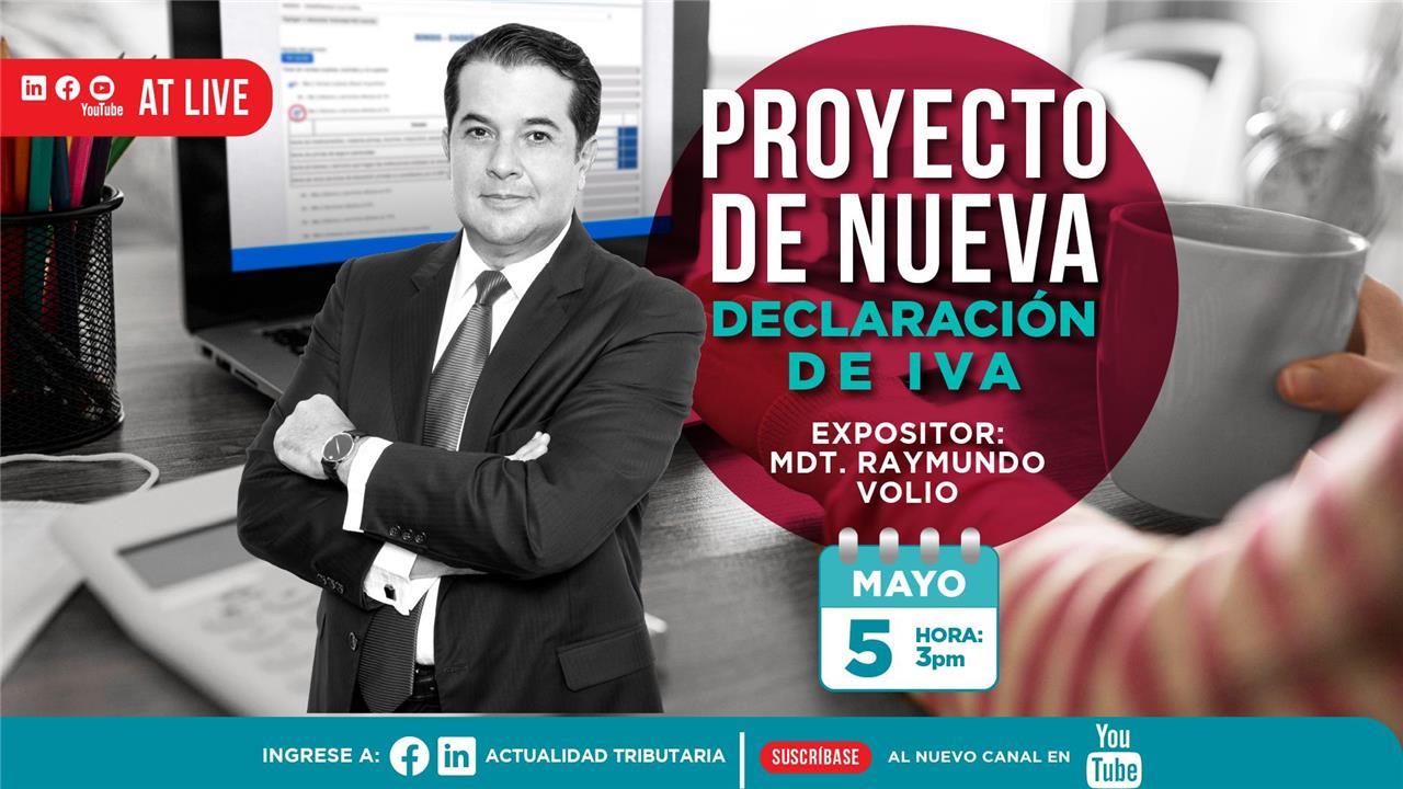 AT Live: Proyecto de nueva declaración de IVA