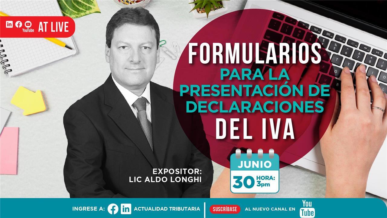 AT Live: Formularios para la presentación de declaraciones del IVA
