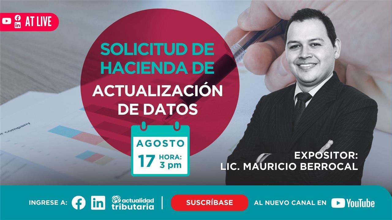 AT Live: Solicitud de Hacienda de actualización de datos