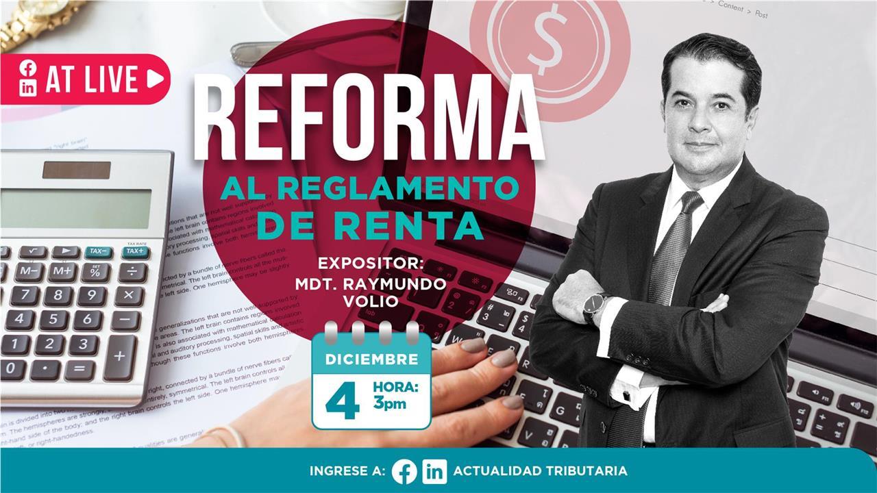 Live: Reforma al Reglamento de Renta