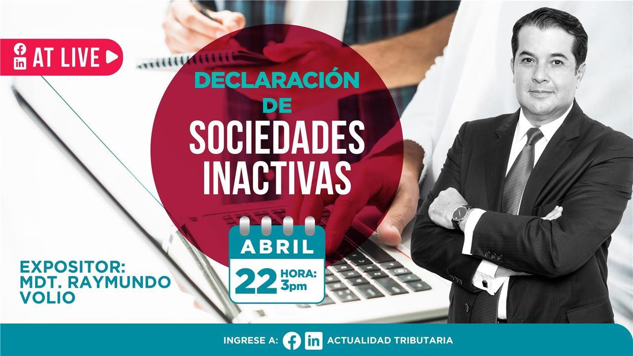 AT Live:  Declaración de sociedades inactivas