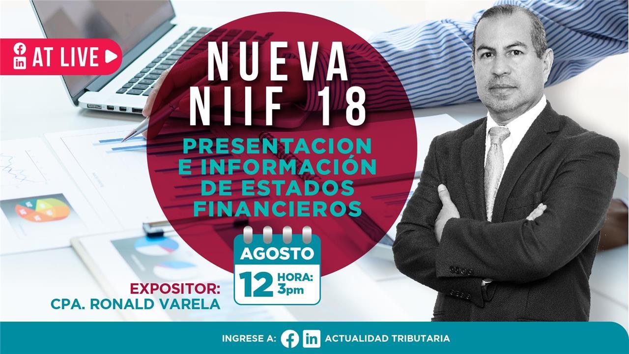 AT Live: Nueva NIIF 18 - Presentacion e información de Estados Financieros